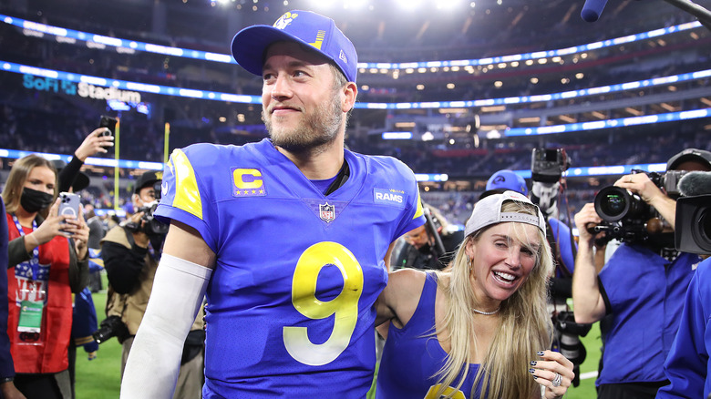 Matthew and Kelly Stafford at an event 