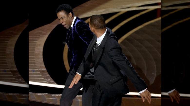 Will Smith slapping Chris Rock onstage