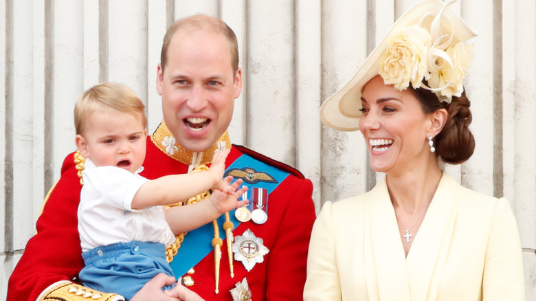 Prince William, Kate Middleton, and Prince Louis