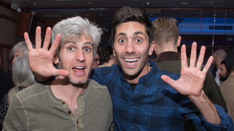 Max Joseph poses with Nev Schulman 