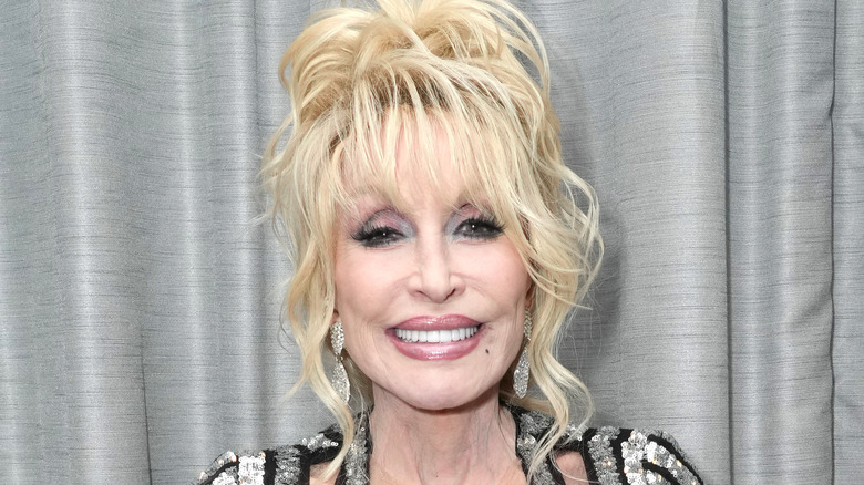 Dolly Parton smiling