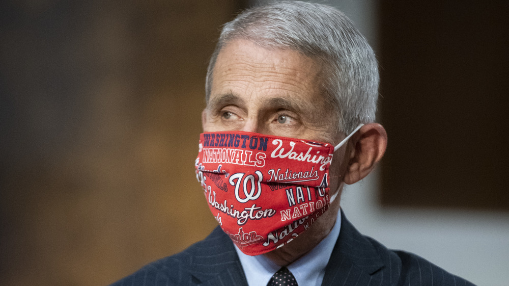 Dr. Fauci in a mask