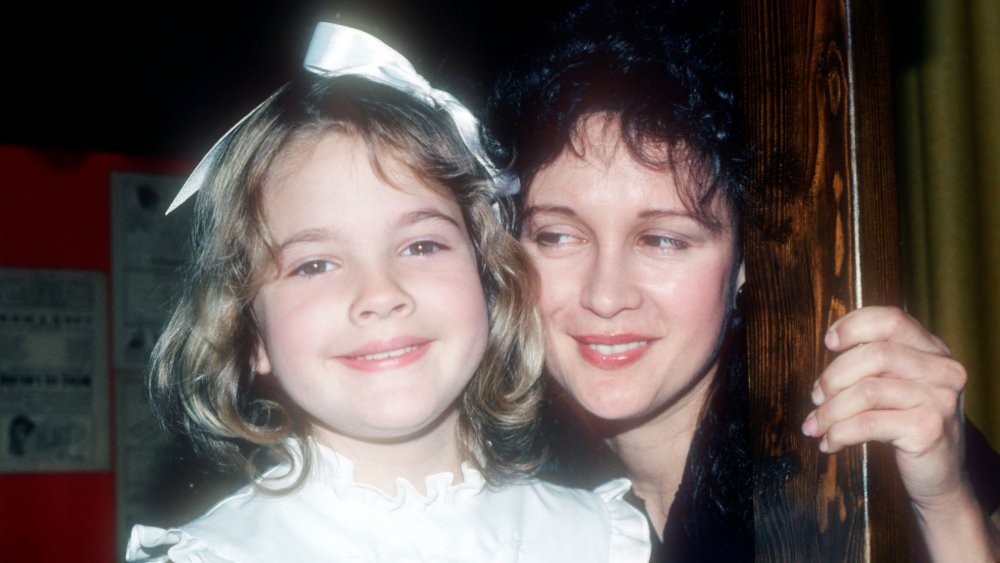 Drew Barrymore and Jaid Barrymore in 1982