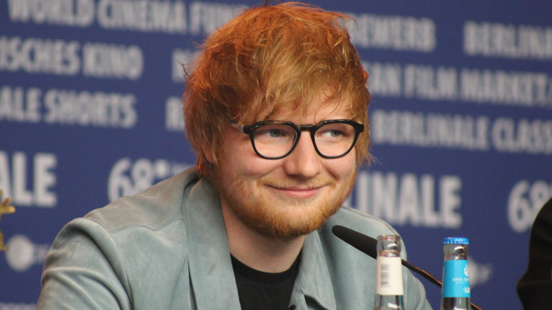 Ed Sheeran smiling