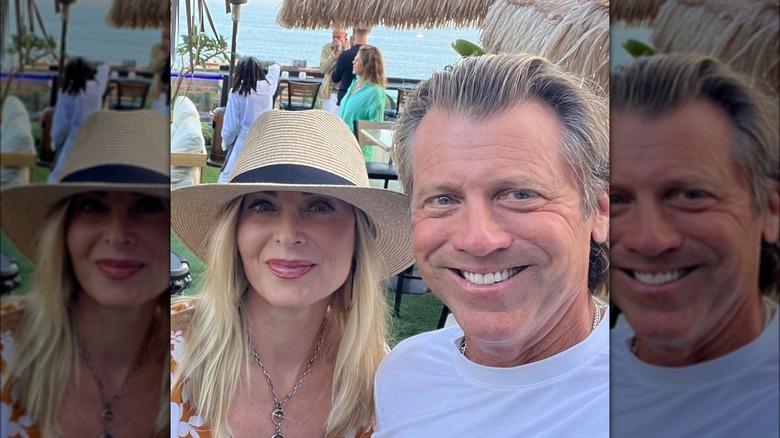 Eileen Davidson and Vince Van Patten smiling