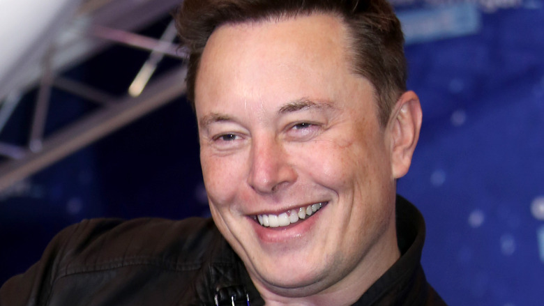 Elon Musk smiling