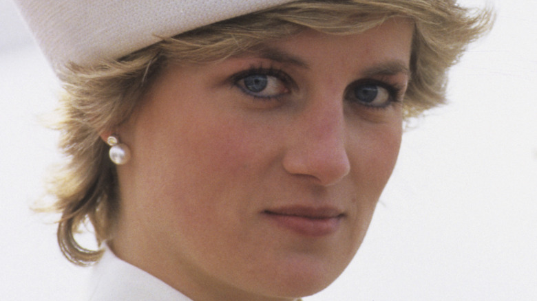 Princess Diana with a neutral expression