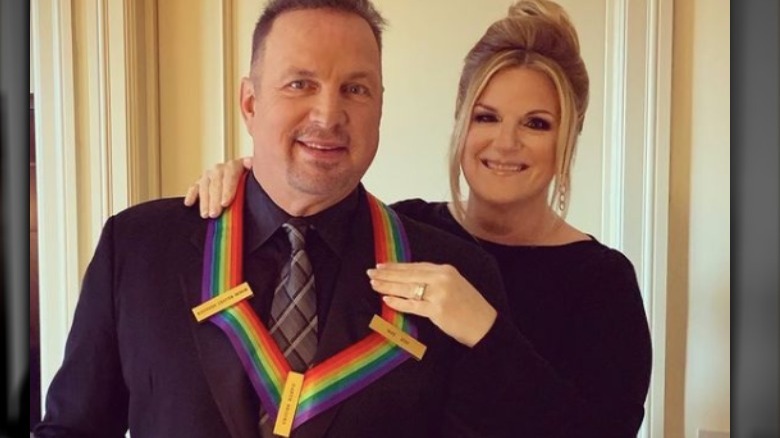 Garth Brooks and Trisha Yearwood after the 2020 Kennedy  Center Honors