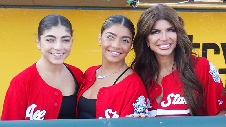 Gia Giudice, Teresa Giudice and Milania Giudice smile