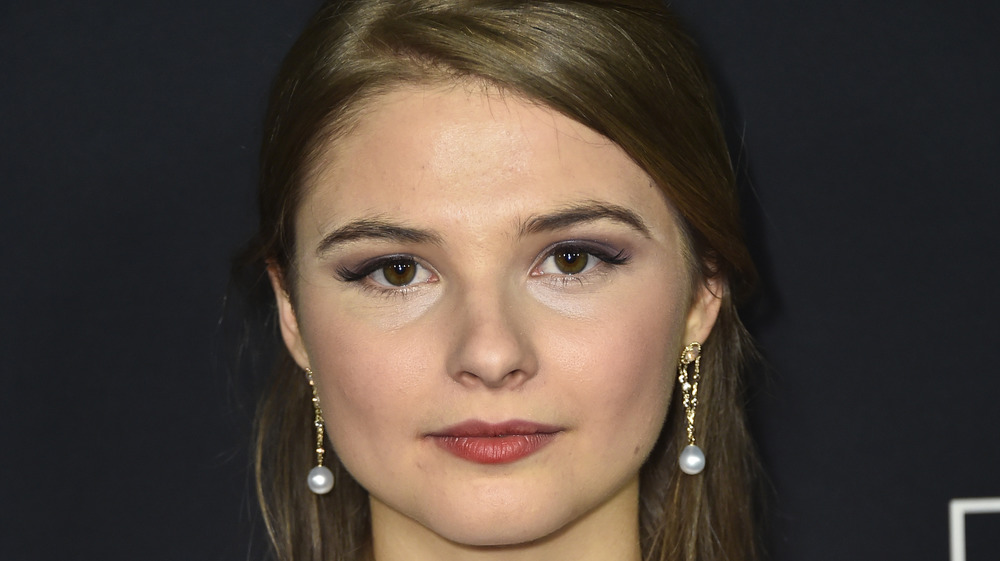 Stefanie Scott looking serious