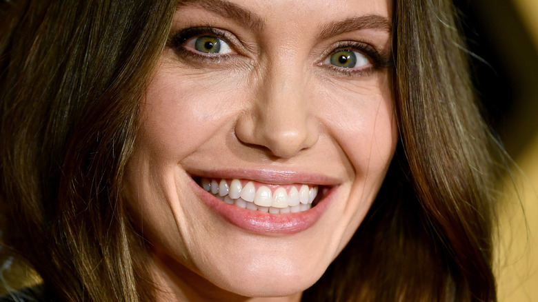 Angelina Jolie big smile