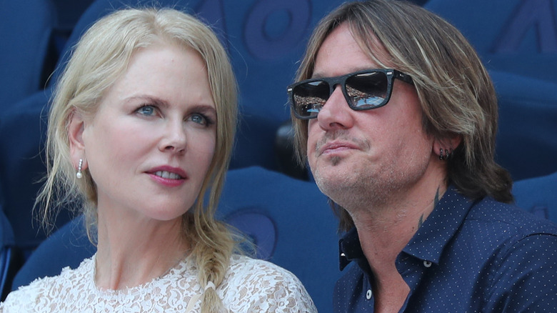 Nicole Kidman and Keith Urban attend tennis match