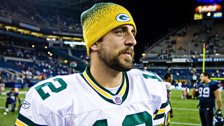 Aaron Rodgers in uniform 