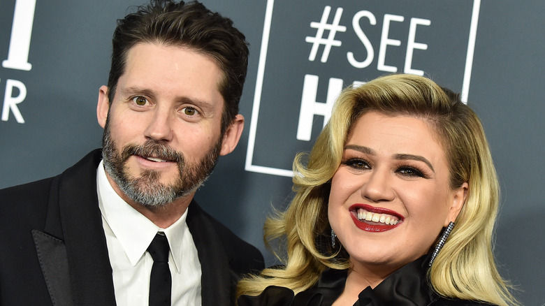 Kelly Clarkson with ex-husband