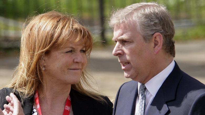 Sarah Ferguson and Prince Andrew at an event 