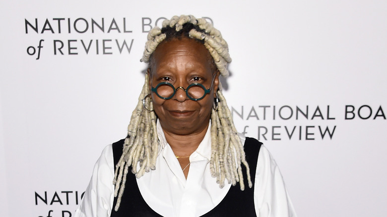 Whoopi Goldberg poses red carpet 