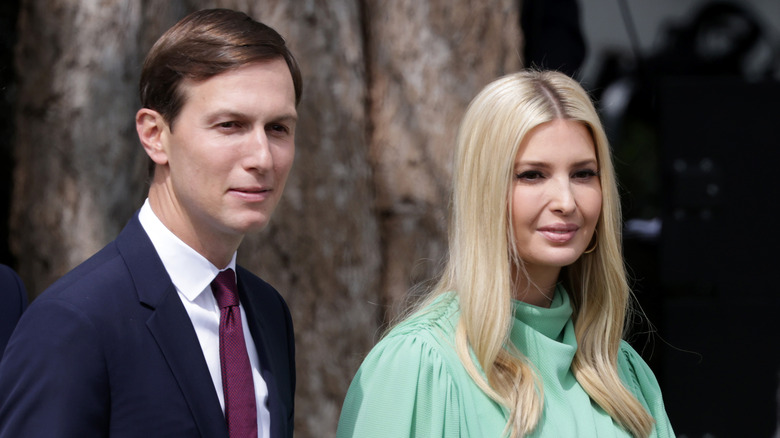 Jared Kushner and Ivanka Trump smiling