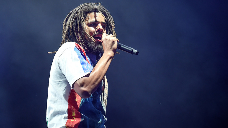 J. Cole performing live