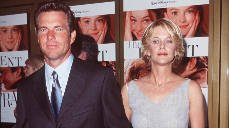 Dennis Quaid and Meg Ryan at 'The Parent Trap' premiere