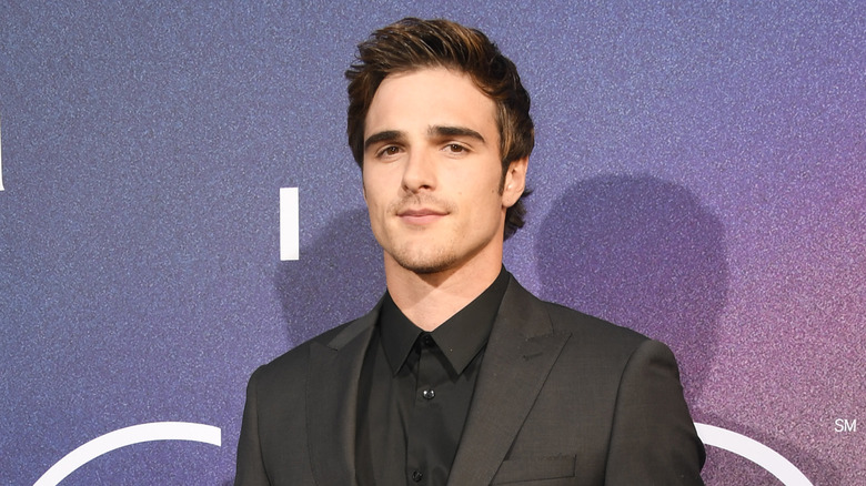 Jacob Elordi poses on the red carpet