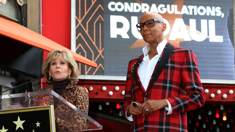 Jane Fonda RuPaul Hollywood star