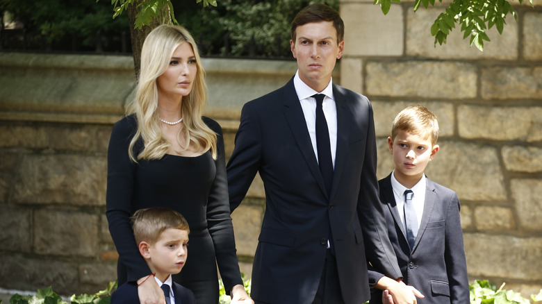 Jared Kushner with Ivanka Trump and their kids