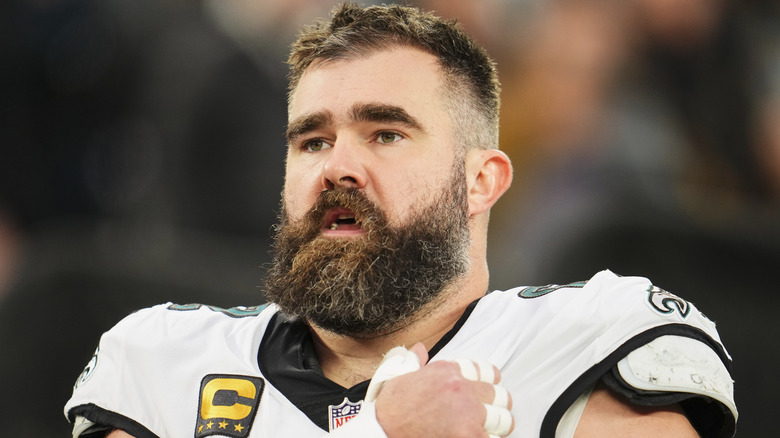 Jason Kelce in football uniform