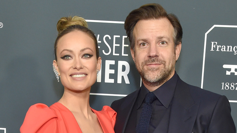 Olivia Wilde and Jason Sudeikis on red carpet