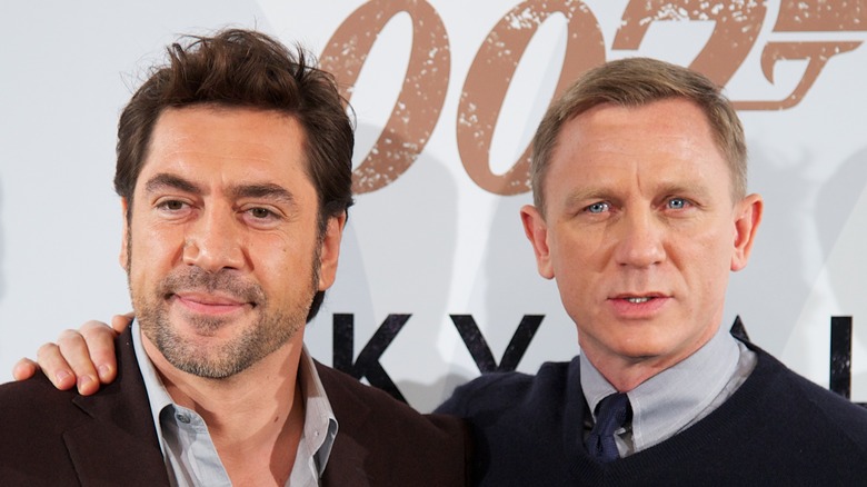 Javier Bardem and Daniel Craig at movie event