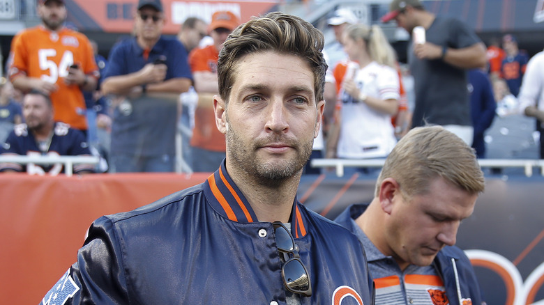 Jay Cutler stands on the sidelines