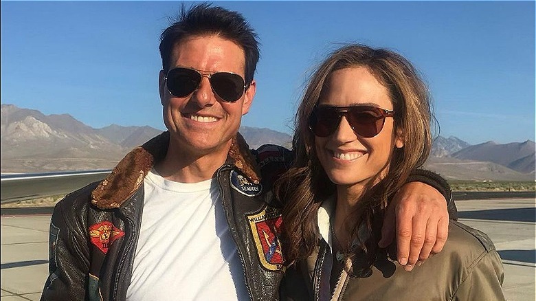 Tom Cruise and Jennifer Connelly smiling