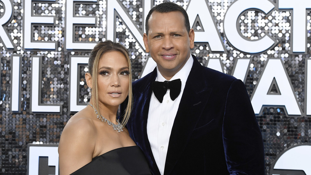 Jennifer Lopez and Alex Rodriguez on the red carpet