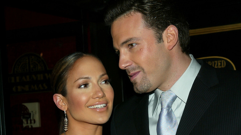 Jennifer Lopez and Ben Affleck in 2002