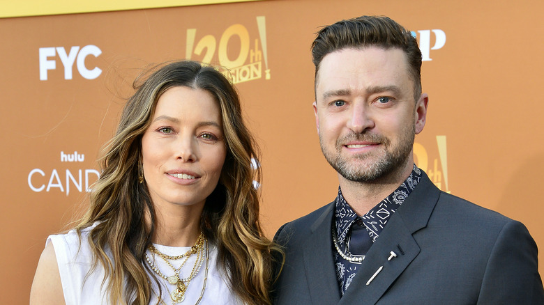 Jessica Biel and Justin Timberlake at the premiere of Candy