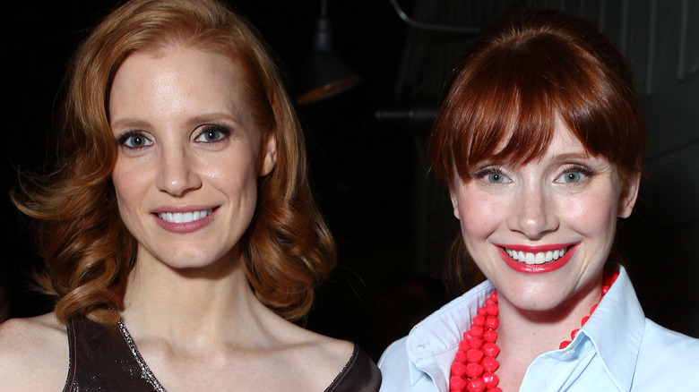 Jessica Chastain and Bryce Dallas Howard smiling