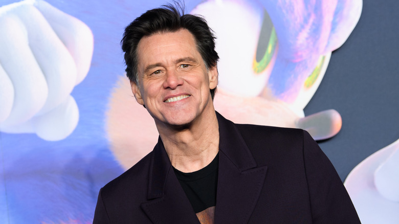 Jim Carrey at the Sonic the Hedgehog 3 premiere