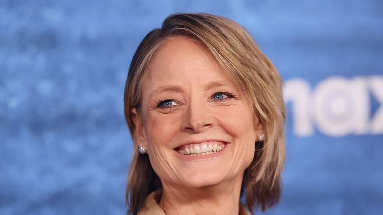 Jodie Foster smiling on the red carpet