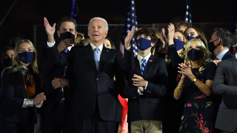 Joe Biden with his grandchildren