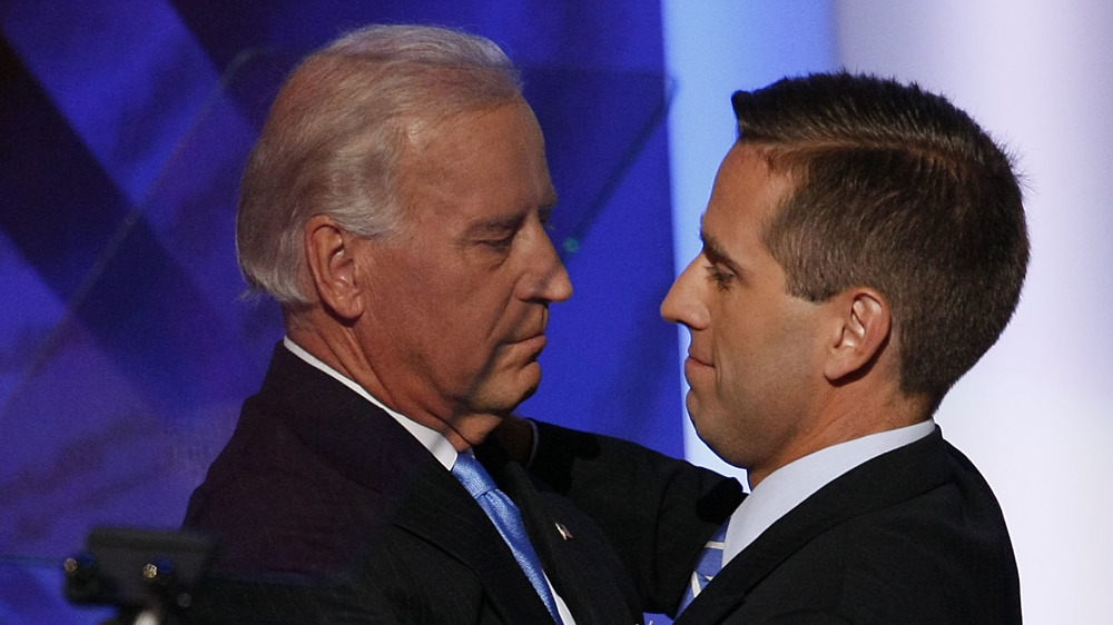 Joe Biden and Beau Biden at the Democratic National Convention in 2008