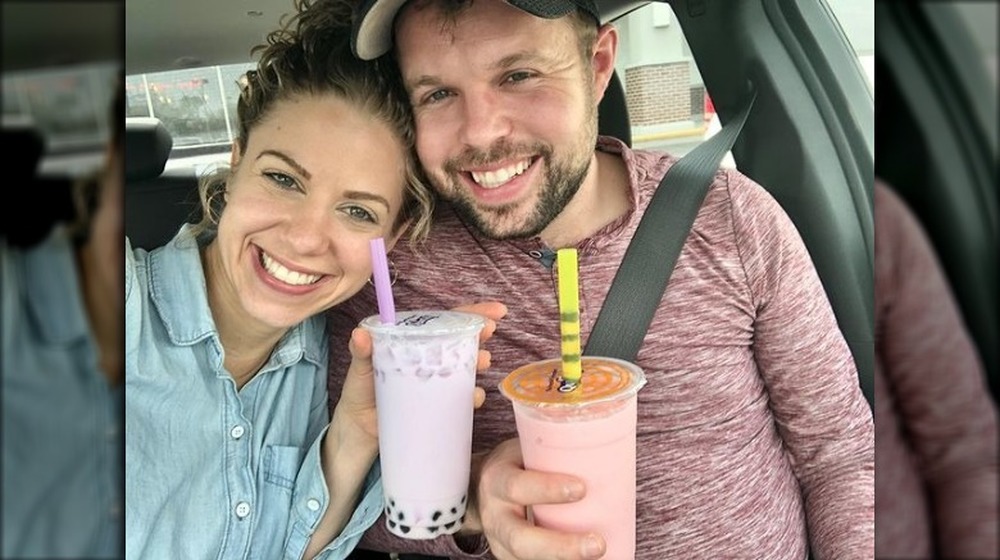 John David Duggar and Abbie Duggar with bubble tea