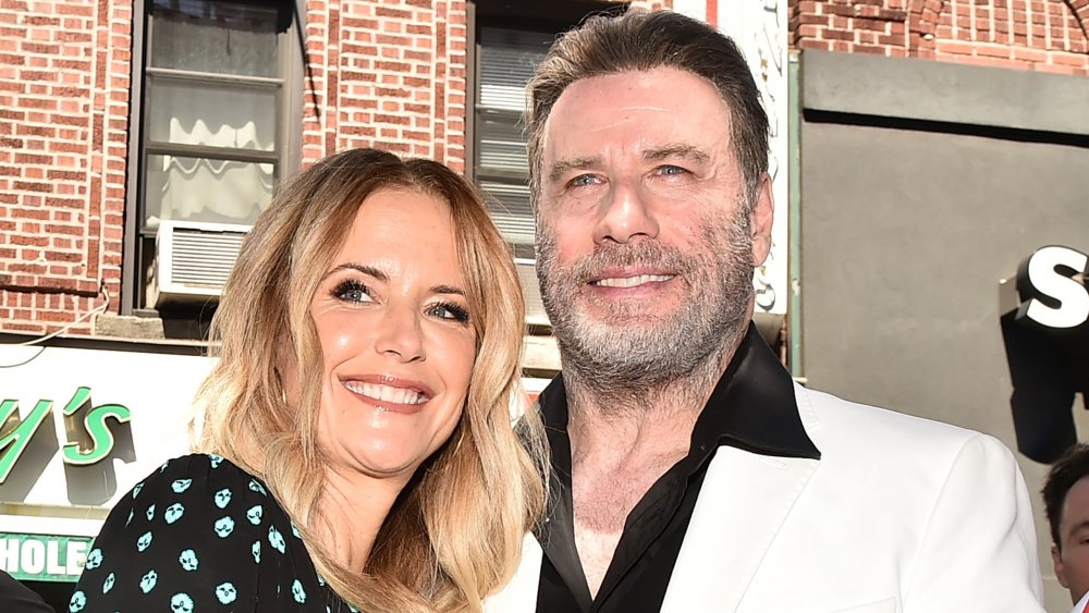 Kelly Preston and John Travolta attend the ceremony to honor John Travolta for his body of work in TV and Film, in anticipation of the release of "Gotti" movie