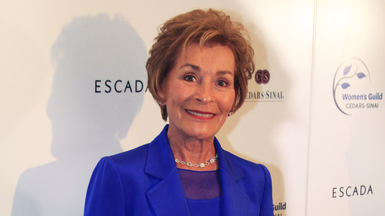 Judge Judy smiles at a 2015 event