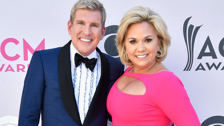 Todd Chrisley and Julie Chrisley smiling