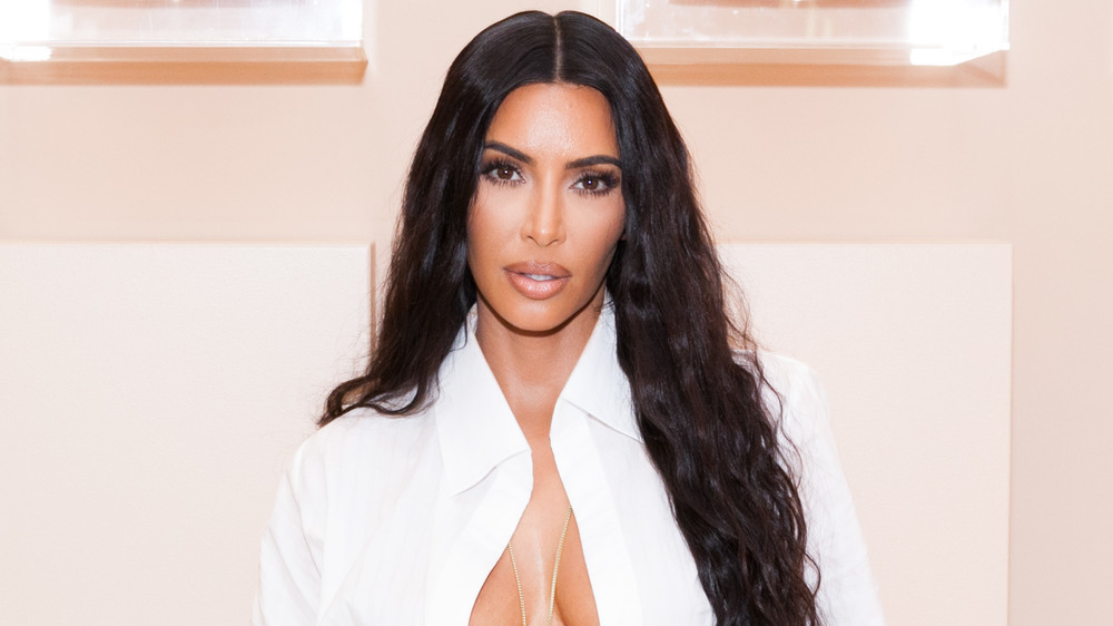 Kim Kardashian attending KKW event