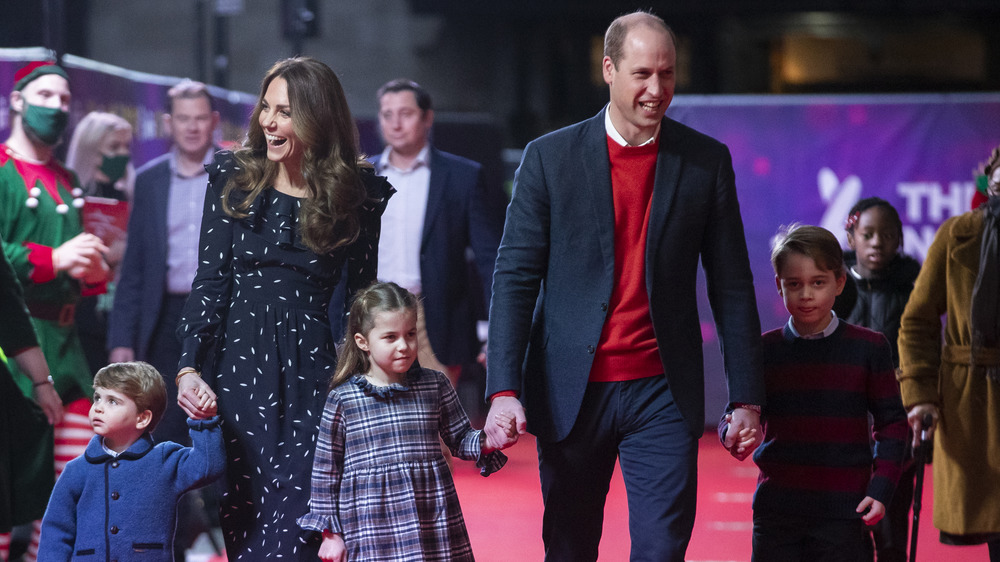 Kate Middleton and Prince William with their children