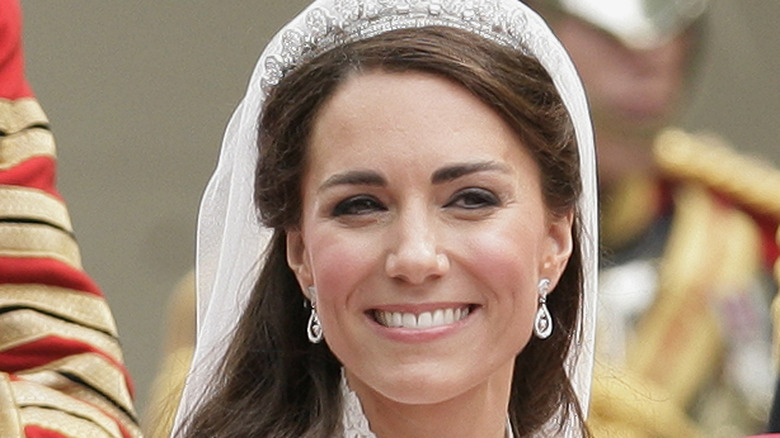 Kate Middleton at an event , smiling