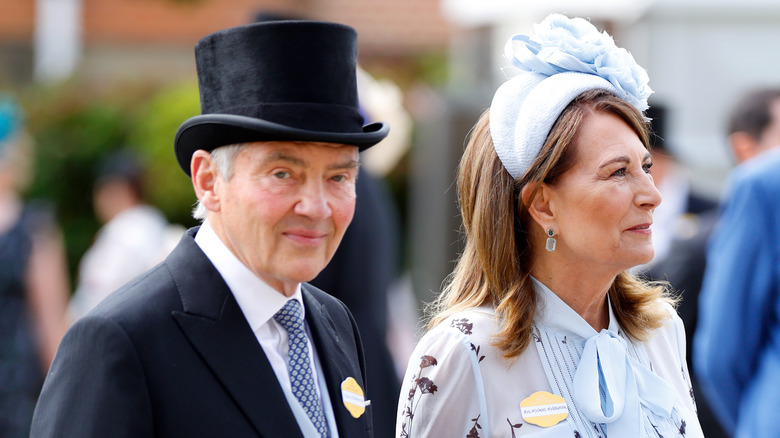 ichael Middleton and Carole Middleton attending day two of Royal Ascot 2024