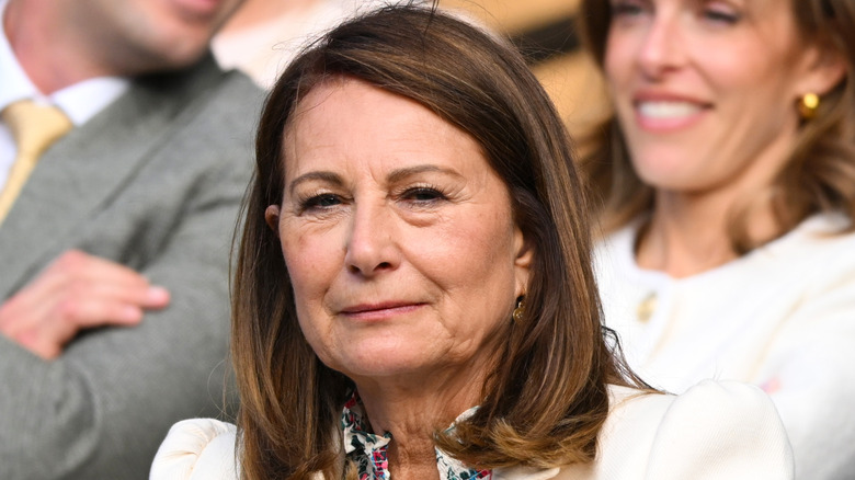 Carole Middleton attending day four of the Wimbledon Tennis Championships