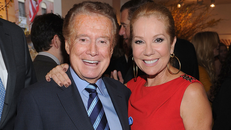 Regis Philbin and Kathie Lee Gifford smiling