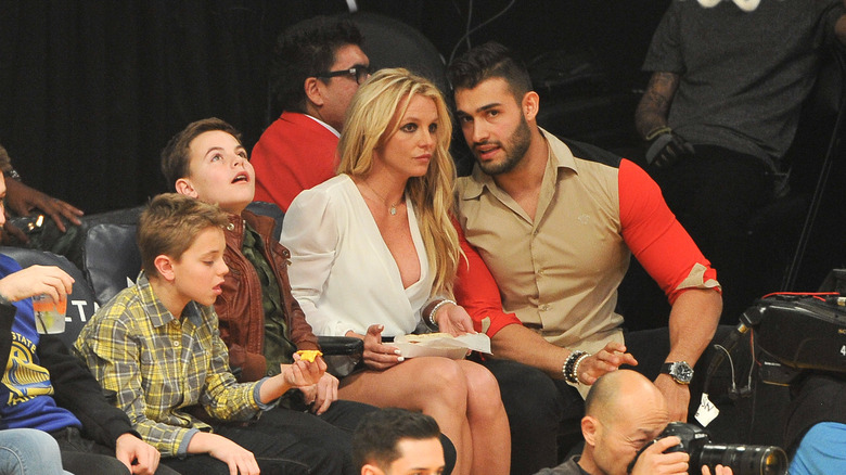 Sean and Jayden Federline, Britney Spears, Sam Asghari